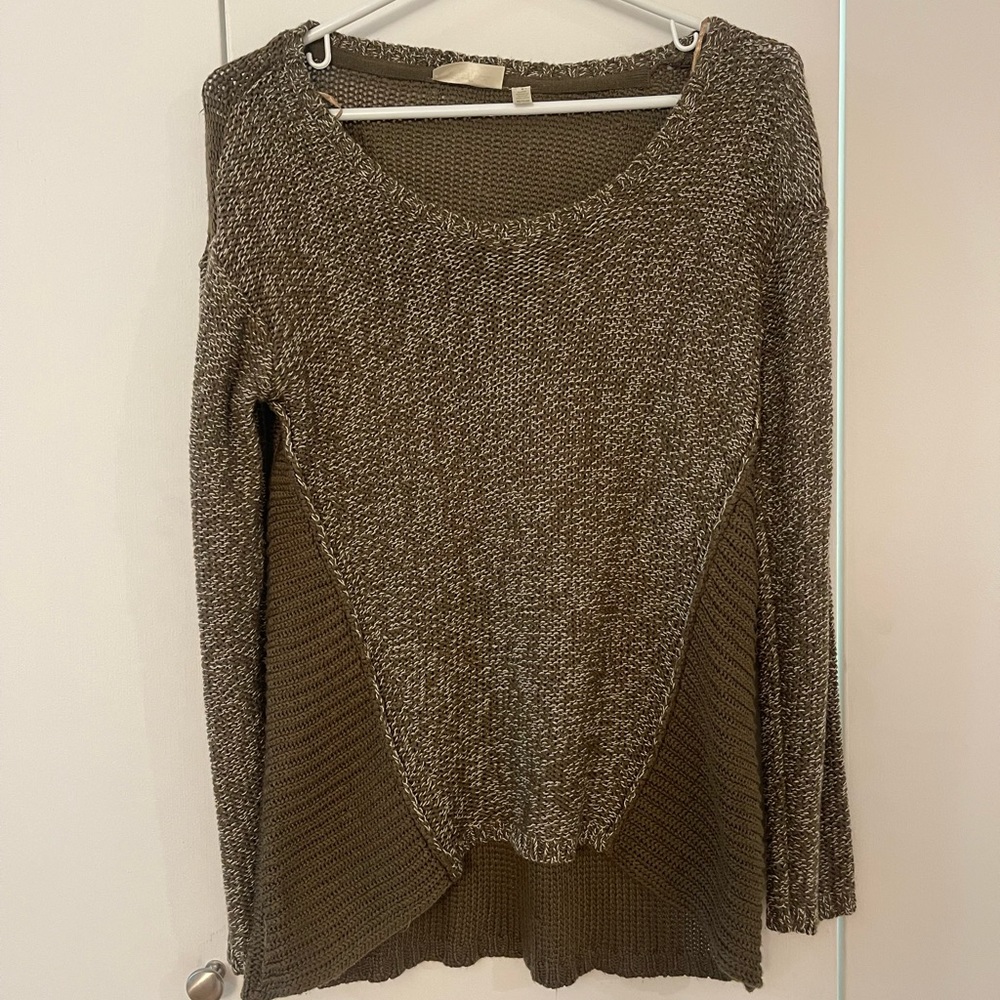 Lord & Taylor brown boat neck sweater